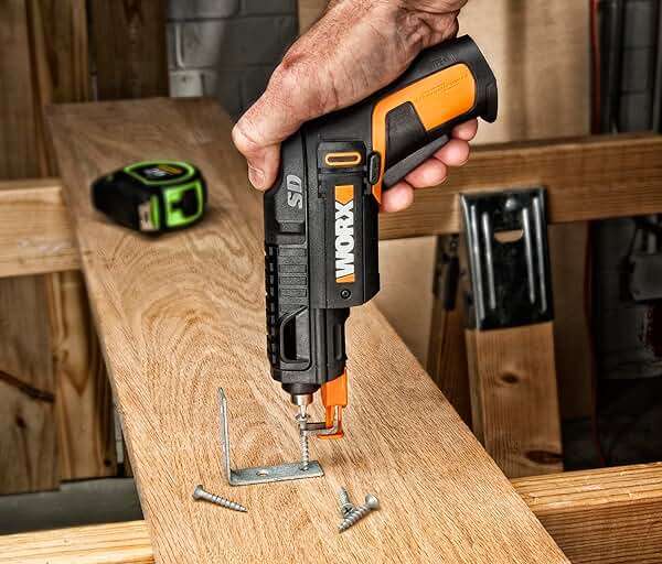 Worx 4V Electric Screwdriver, Rechargeable Cordless Power Screwdriver Set with 6 Bits, Screw Holder, Charger - WX255L - Image 7
