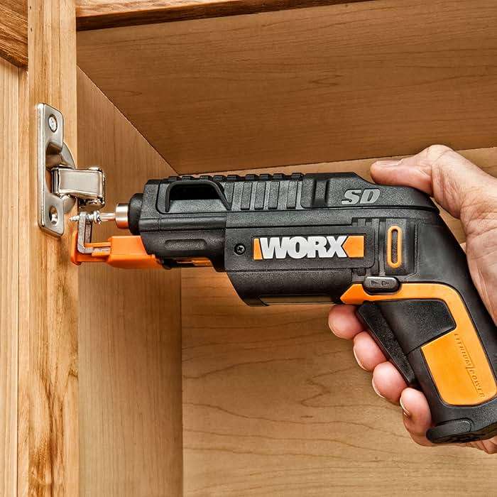 Worx 4V Electric Screwdriver, Rechargeable Cordless Power Screwdriver Set with 6 Bits, Screw Holder, Charger - WX255L - Image 8