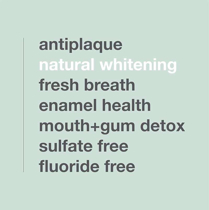 Davids Fluoride Free Toothpaste, Teeth Whitening, Antiplaque, SLS (Sulfate) Free, Promotes Enamel Health, Mouth & Gum Detox, EWG Verified, Peppermint, 5.25oz - Image 5