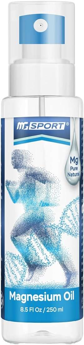 MgSport Magnesium Oil Spray 8.5 fl oz (250ml) — Dead Sea Magnesium Chloride for Muscle Recovery, Leg Cramps & Sleep Support | 1,400 Sprays | Odorless, Fast-Absorbing - Image 1