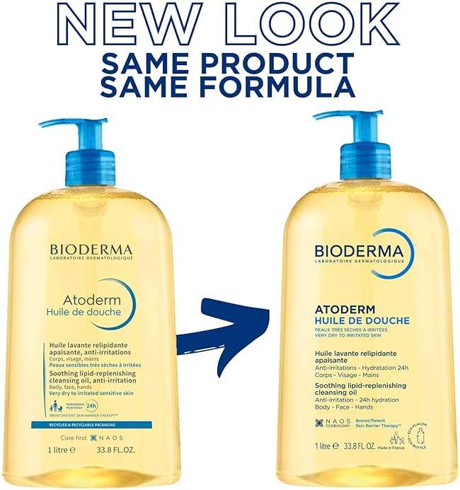 Bioderma Atoderm Shower Oil, Cleansing Oil For Face & Body, Nourishing Cleansing Oil For Dry to Atopic Sensitive Skin For Softer & Smooth Skin For Your Whole Family - Image 2