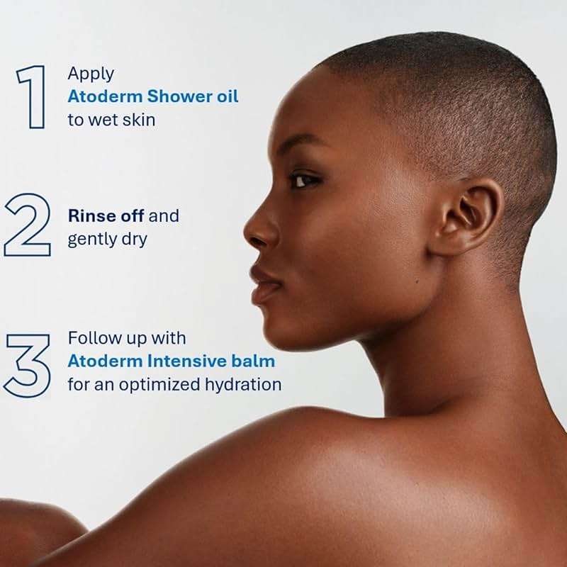 Bioderma Atoderm Shower Oil, Cleansing Oil For Face & Body, Nourishing Cleansing Oil For Dry to Atopic Sensitive Skin For Softer & Smooth Skin For Your Whole Family - Image 4