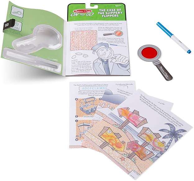 Melissa & Doug On The Go Secret Decoder Activity Book - The Case of The Slippery Flippers - Image 4
