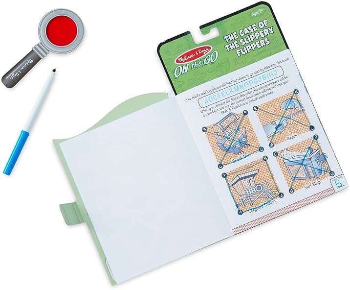 Melissa & Doug On The Go Secret Decoder Activity Book - The Case of The Slippery Flippers - Image 6