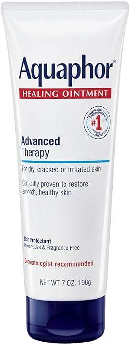 Aquaphor Healing Ointment Advanced Therapy Skin Protectant, Dry Skin Body Moisturizer, 7 Oz Tube - Image 1