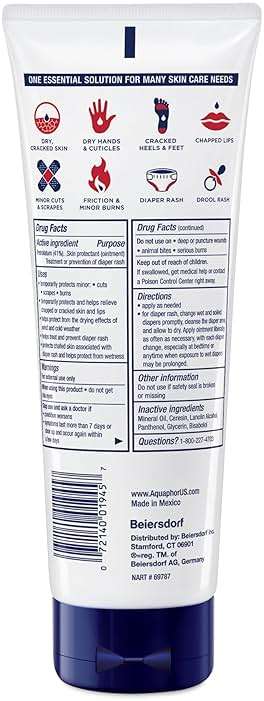 Aquaphor Healing Ointment Advanced Therapy Skin Protectant, Dry Skin Body Moisturizer, 7 Oz Tube - Image 16