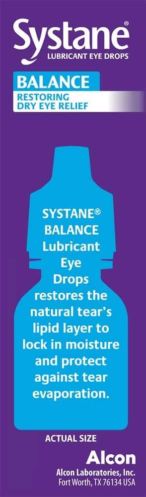 Systane Balance Lubricant Eye Drops, Restorative Formula, Twin pack, 0.33 Fl Oz (Pack of 2) - Image 5