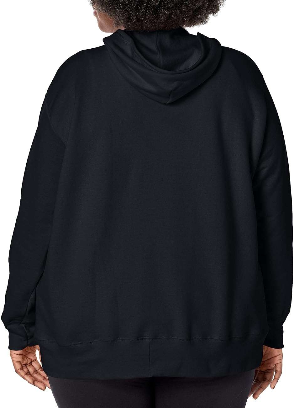 JUST MY SIZE womens Just My Size Zip-up Fleece Women's Hoodie, Ecosmart Hooded Sweatshirt, Plus Size - Image 2