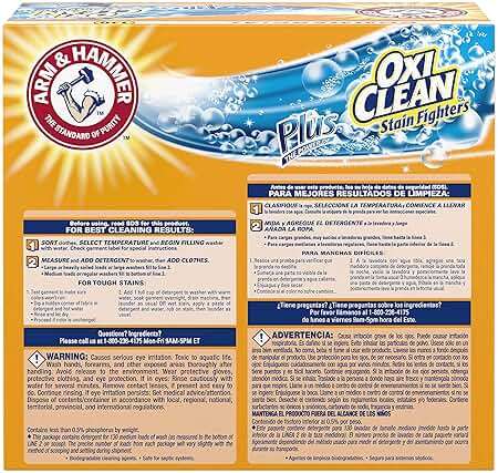 Arm & Hammer 33200-00108 Powder Laundry Detergent, OxiClean, Fresh Scent, 9.92 lb. (Pack of 3) - Image 2