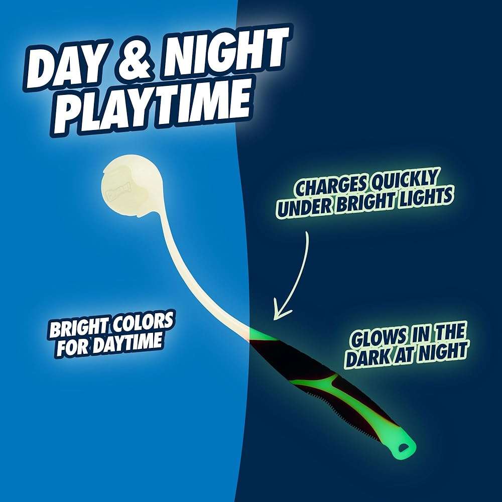 Chuckit Pro Fetch Toy Ball Launcher For Dogs; Compatible With Any Chuckit! Medium Size 18 Inch + Max Glow Ball - Image 4