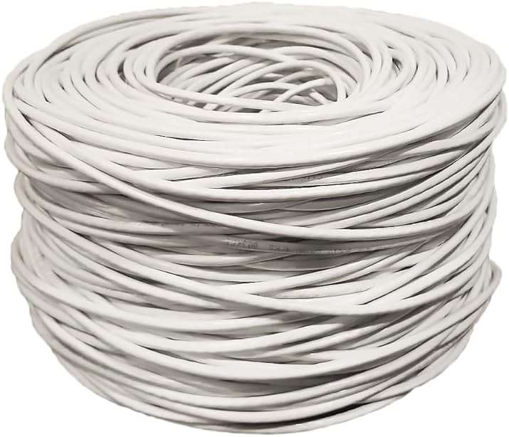 Dripstone CAT6 Ethernet Cable 1000ft Bulk Network LAN Wire 23AWG Solid CCA UTP 550MHz High-Speed Internet Cable Gaming, Streaming, Office, Home Use, Pull Box, Cat6 Bulk, Stable Connectivity - White - Image 3