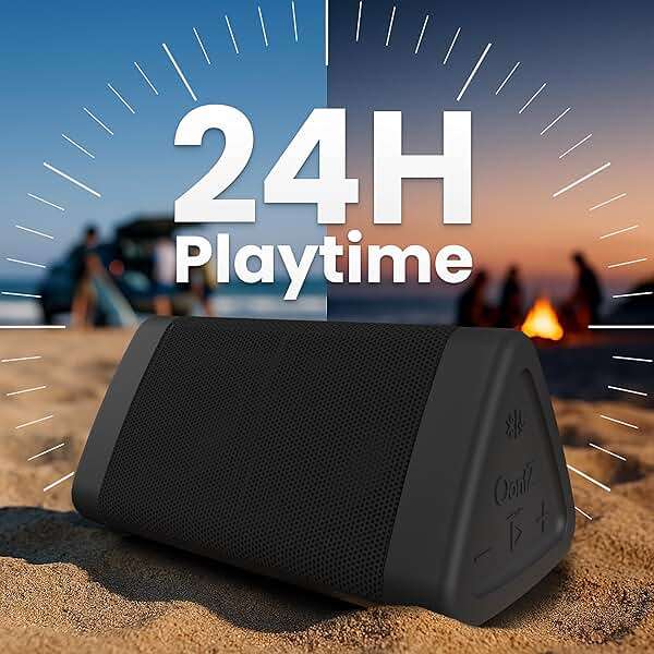 OontZ Angle 3 (4th Gen) – Portable Bluetooth Speaker, 12W Stereo Sound, 24 Hour Playtime, Rich Bass, 100 Foot Wireless Range, Waterproof, Home, Outdoor, Travel, Great Gift (Black) - Image 2