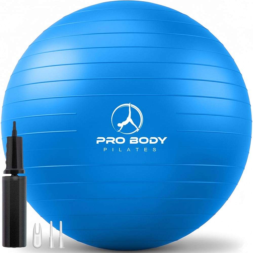 ProBody Pilates Exercise Ball - Multiple Sizes Gym Grade Balance Ball for Fitness, Yoga, Workout, Pregnancy & Physical Therapy - Image 1