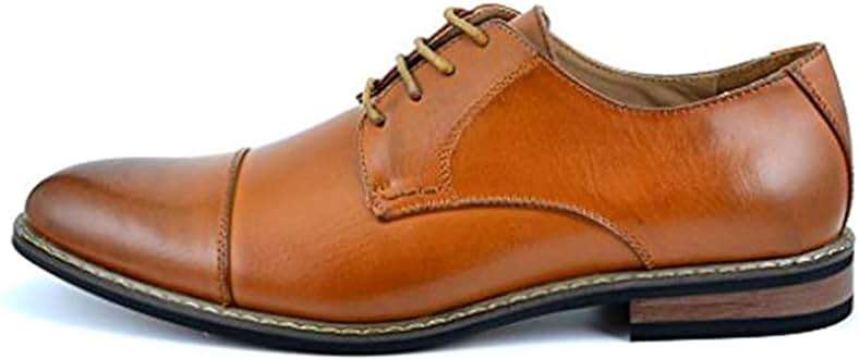 Bruno Marc Moda Italy Prince Men's Classic Modern Oxford Lace Dress Shoes - Image 2