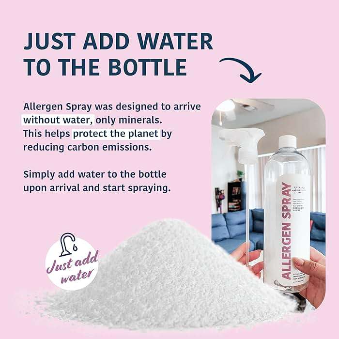 Allergy Asthma Clean Allergen Spray, Over 33oz | Pets & Dust Allergies, Air & Surface, Just Add Water, Bottle - Image 3