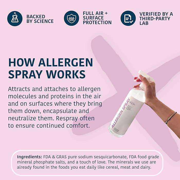 Allergy Asthma Clean Allergen Spray, Over 33oz | Pets & Dust Allergies, Air & Surface, Just Add Water, Bottle - Image 6