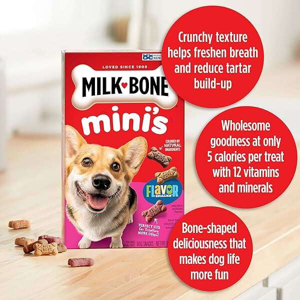 Milk-Bone Flavor Snacks Mini’s Dog Biscuits, Flavored Crunchy Dog Treats, 36 Oz. Canister - Image 6