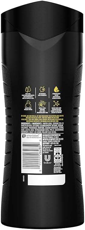 AXE Body Wash for Long Lasting Freshness Apollo Sage and Cedarwood Men's Body Wash with Odor-Busting Prebiotics 16 oz - Image 3