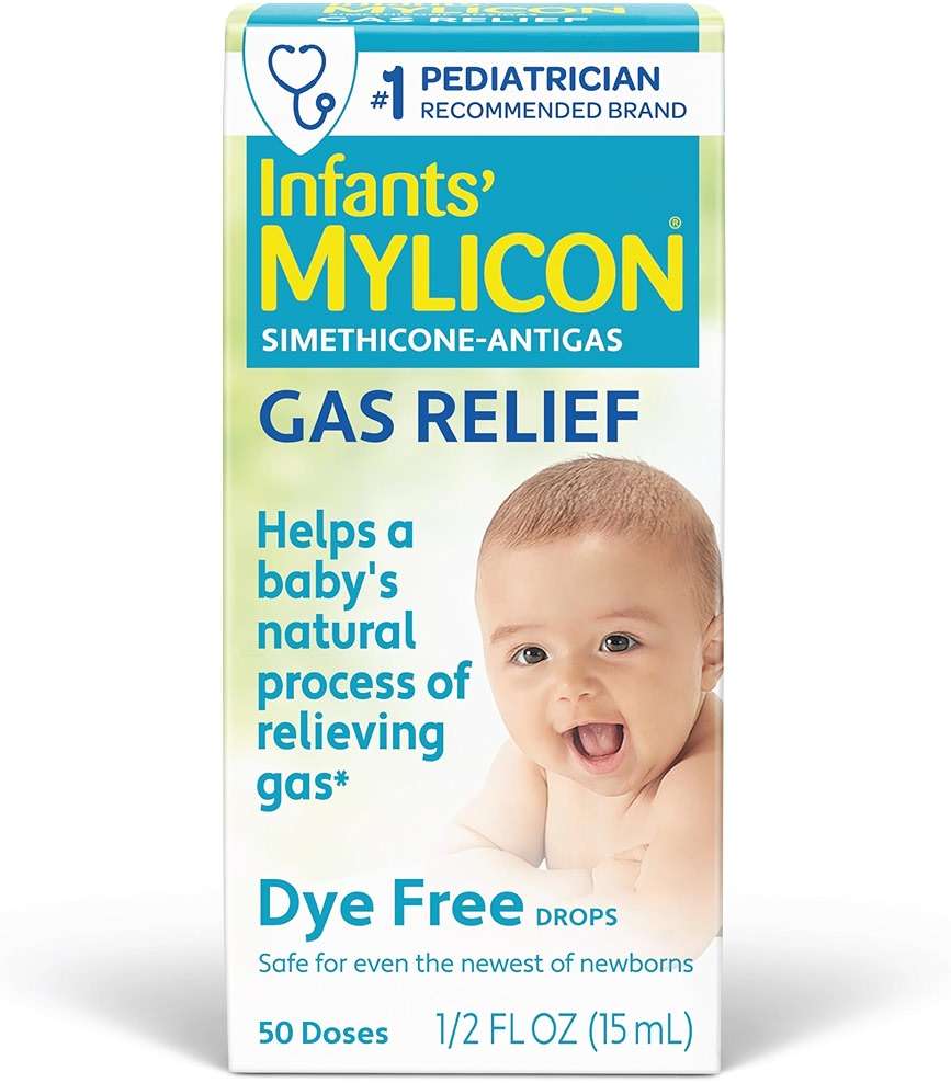 MYLICON Gas Relief Drops for Infants and Babies, Dye Free Formula, 0.5 Fluid Ounce - Image 1