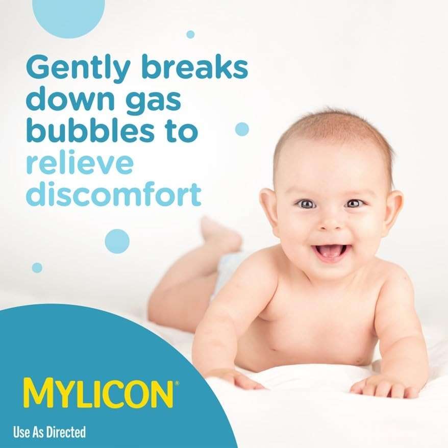 MYLICON Gas Relief Drops for Infants and Babies, Dye Free Formula, 0.5 Fluid Ounce - Image 2
