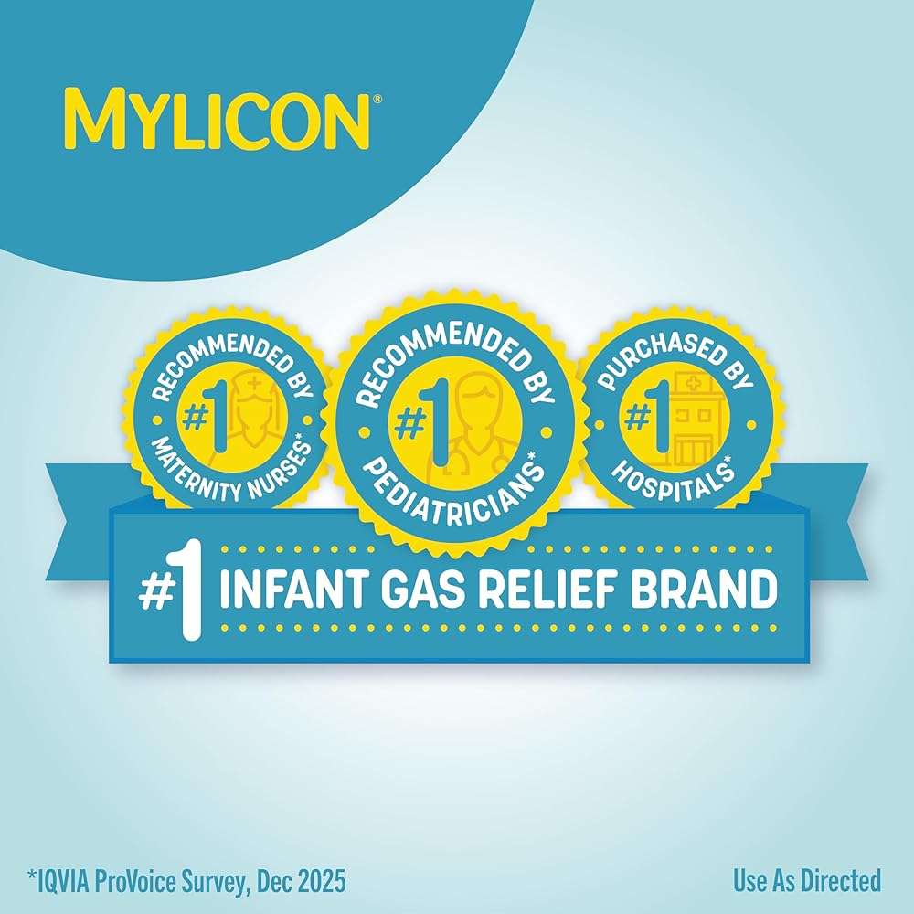 MYLICON Gas Relief Drops for Infants and Babies, Dye Free Formula, 0.5 Fluid Ounce - Image 3