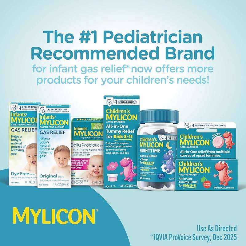 MYLICON Gas Relief Drops for Infants and Babies, Dye Free Formula, 0.5 Fluid Ounce - Image 8