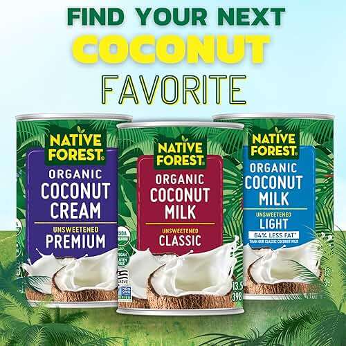 Native Forest Organic Unsweetened Coconut Milk - Canned Coconut Milk, No Guar Gum, Non-GMO Project Verified, USDA Organic - Simple, 13.5 Fl Oz (Pack of 12) - Image 5