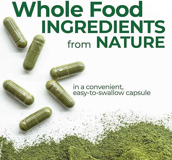 Country Farms Super Greens Vegicaps, 32 Super Foods, Whole Food Supplement, Greens, Fruit, Vegetables, Mushrooms & Probiotics, Rich in Antioxidants & Phytonutrients, 60 Count, 30 Servings - Image 5