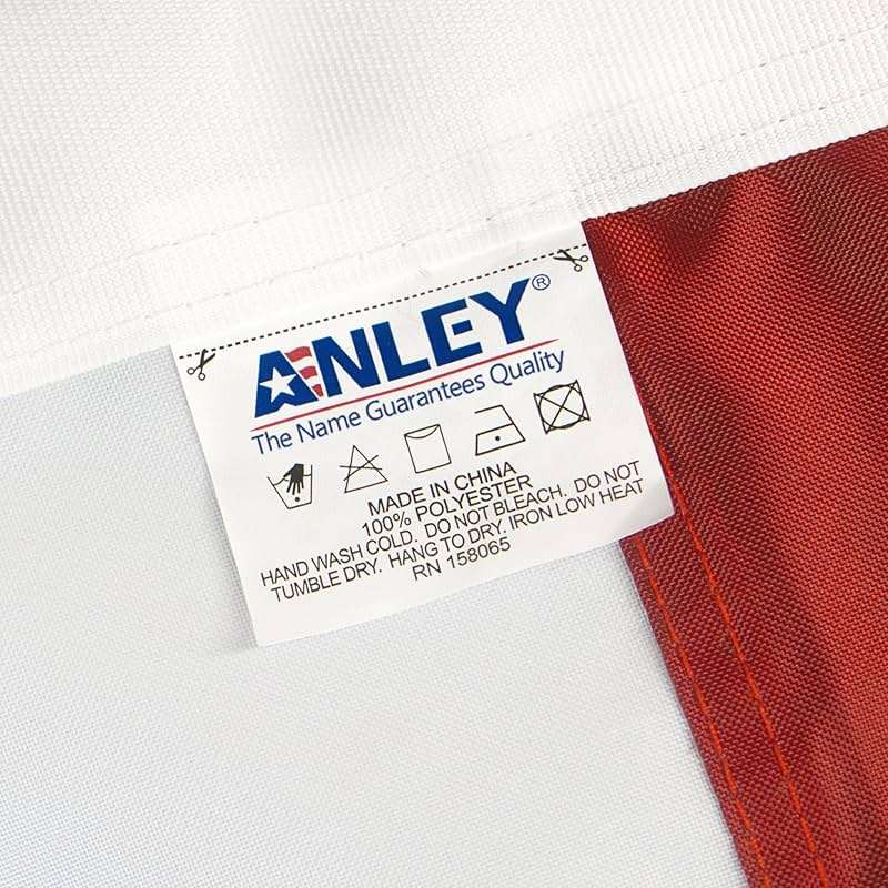 ANLEY EverStrong Series American US Flag 5x8 Foot Heavy Duty - Embroidered Stars and Sewn Stripes - 4 Rows of Lock Stitching - US National Banner Flags with Brass Grommets 5 X 8 Ft - Image 7