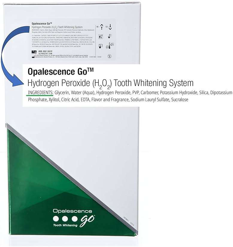 Opalescence Go 10% - Prefilled Teeth Whitening Trays Kit (10 Treatments) - 10% Hydrogen Peroxide - Mint Made by Ultradent Products. Go Teeth Whitening Kit -Mint- GO10-5193-1 - Image 7