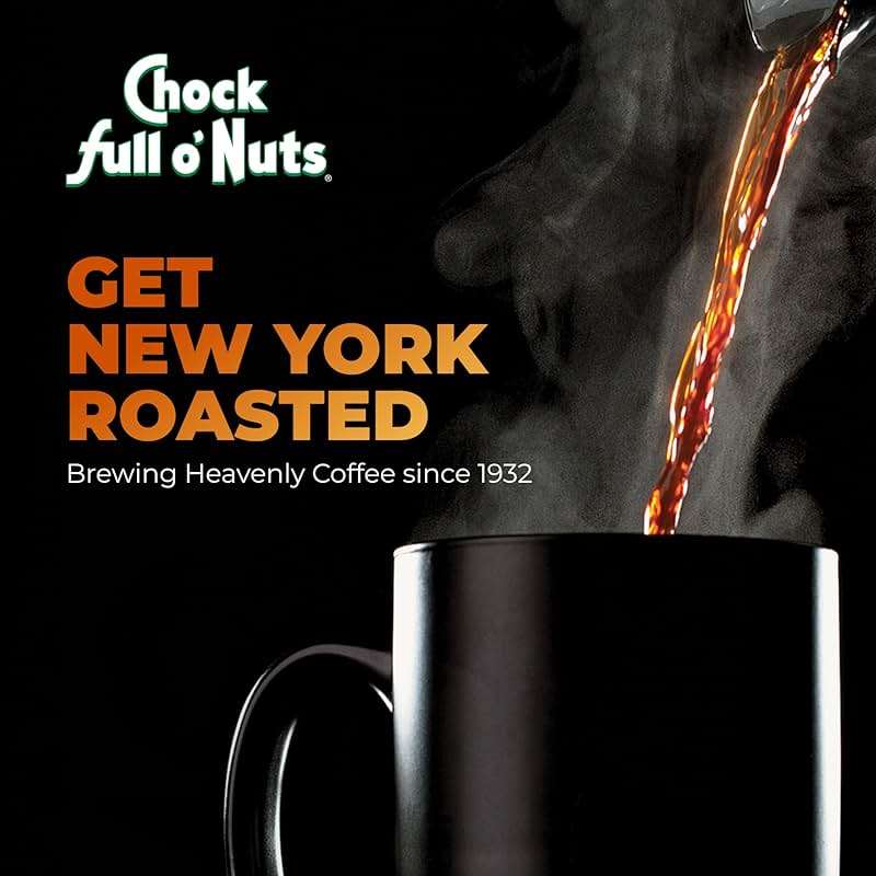 Chock Full o’Nuts Original Roast, Medium Roast Ground Coffee – Gourmet Coffee Beans – Smooth, Full-Bodied and Rich Coffee (30.5 Oz. Can) - Image 2