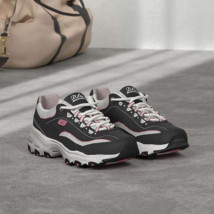 Skechers Women's D'lites Life Saver Memory Foam Lace-up Sneakers - Image 2