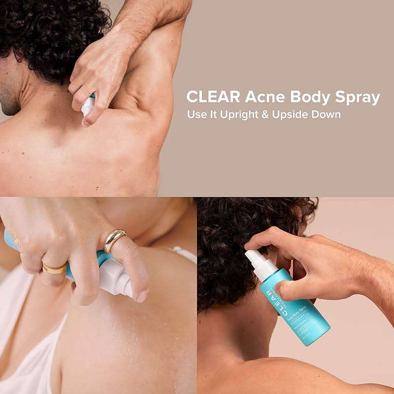 Paula's Choice CLEAR Exfoliating Back & Body Acne Spray, Bacne Spray with 2% BHA Salicylic Acid Back Acne Treatment for Clogged Pores, Blackheads & Breakouts, Alcohol-Free, Fragrance-Free, 4 Fl Oz - Image 3