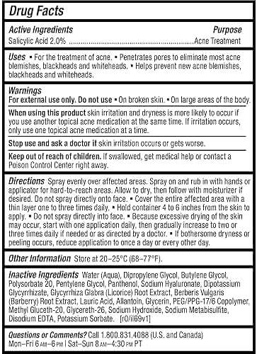 Paula's Choice CLEAR Exfoliating Back & Body Acne Spray, Bacne Spray with 2% BHA Salicylic Acid Back Acne Treatment for Clogged Pores, Blackheads & Breakouts, Alcohol-Free, Fragrance-Free, 4 Fl Oz - Image 6