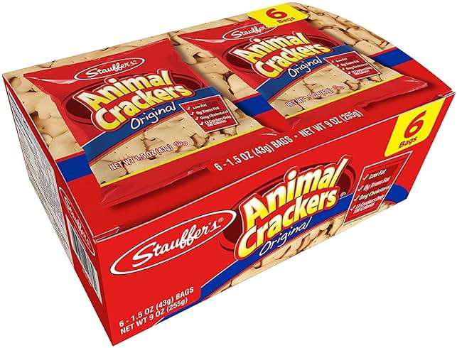 Stauffers Original Animal Crackers, 12 Snack Packs, 1.5 Oz. Each - Image 1