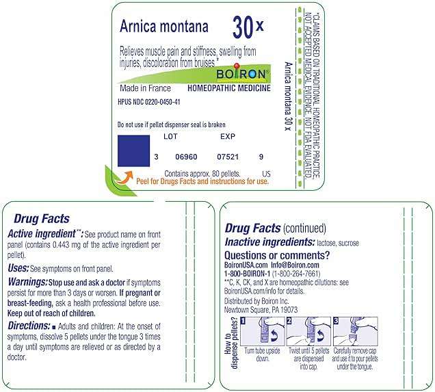 Boiron Arnica Montana 30X, Homeopathic Medicine for Pain Relief and Bruising - Image 9