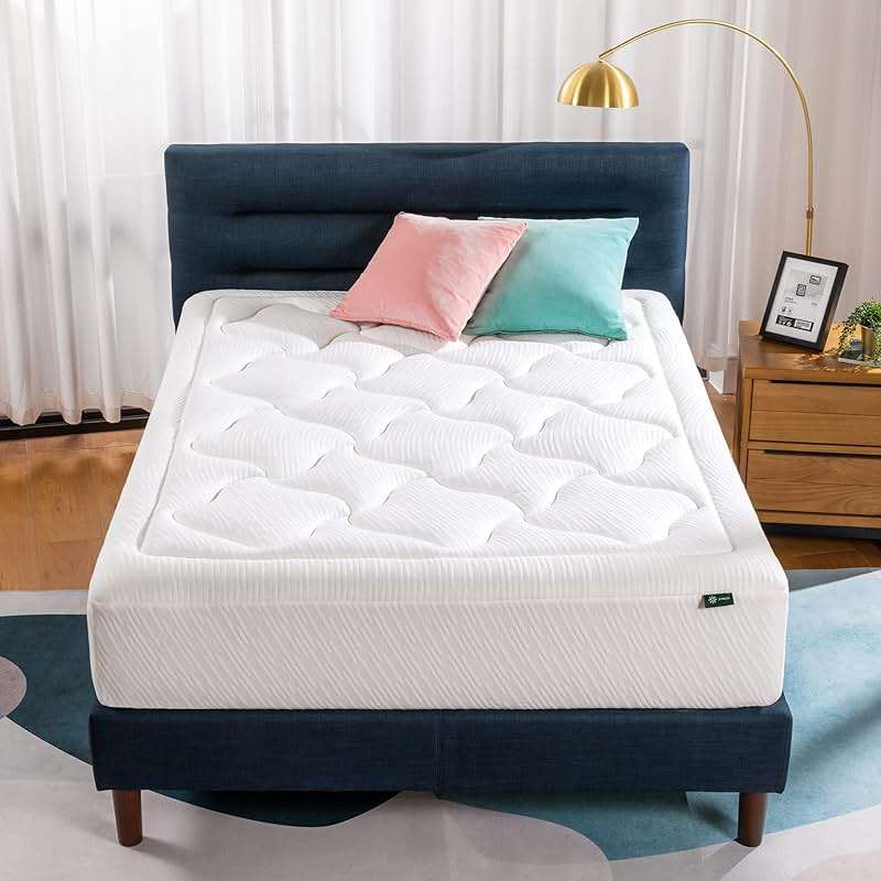 Zinus 12 Inch Cloud Memory Foam Mattress, Queen, Fiberglass Free, Pressure Relieving, Mattress in A Box, CertiPUR-US Certified, White - Image 3