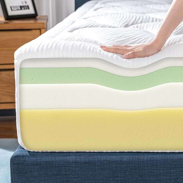 Zinus 12 Inch Cloud Memory Foam Mattress, Queen, Fiberglass Free, Pressure Relieving, Mattress in A Box, CertiPUR-US Certified, White - Image 5
