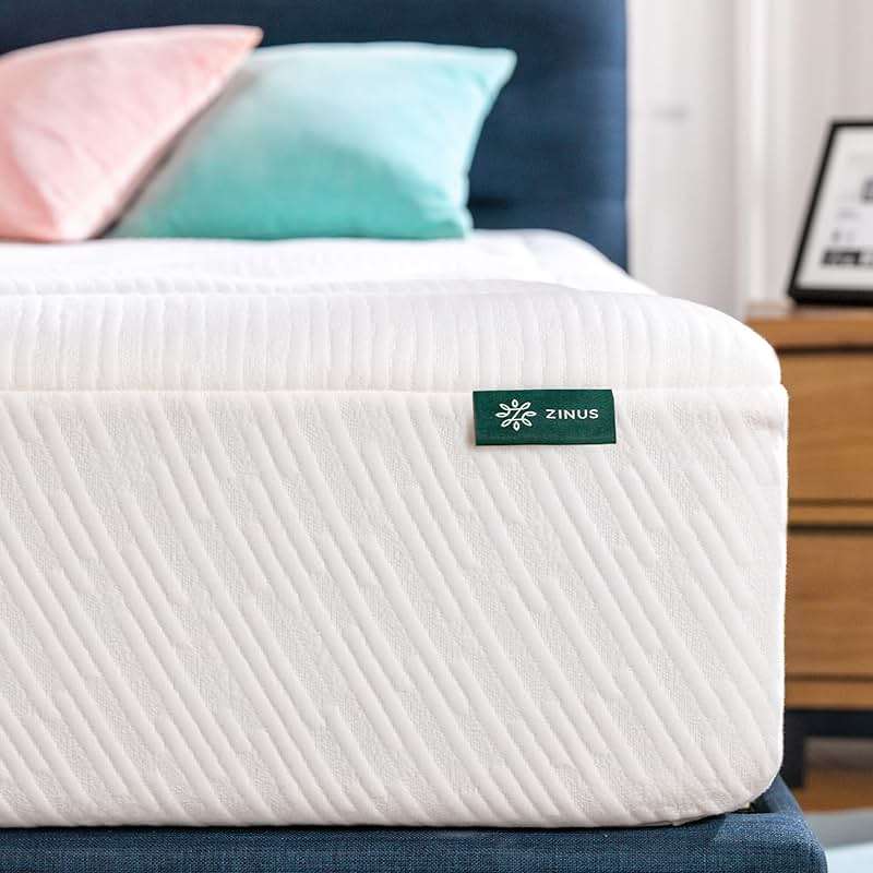 Zinus 12 Inch Cloud Memory Foam Mattress, Queen, Fiberglass Free, Pressure Relieving, Mattress in A Box, CertiPUR-US Certified, White - Image 8