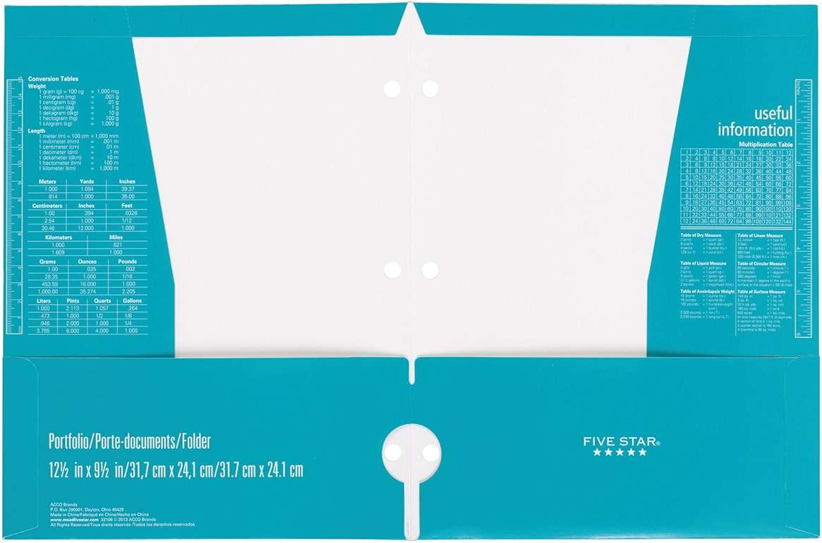 Mead Five Star 4 Pocket Paper Folder 33106 QTY 2 - Image 4