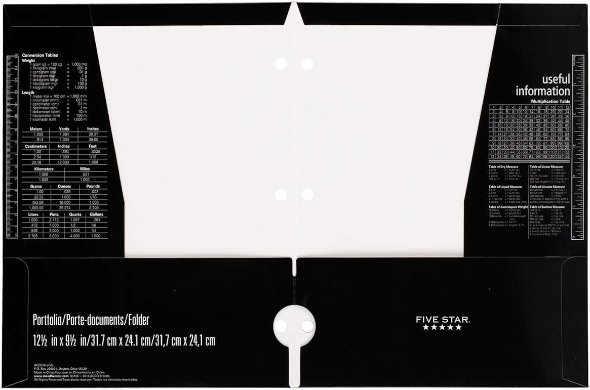 Mead Five Star 4 Pocket Paper Folder 33106 QTY 2 - Image 5
