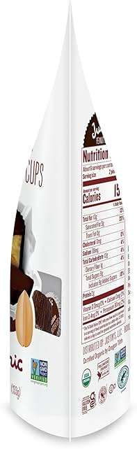 Justin's, Peanut Butter Cups Dark Chocolate Mini Organic, 4.7 Ounce - Image 4