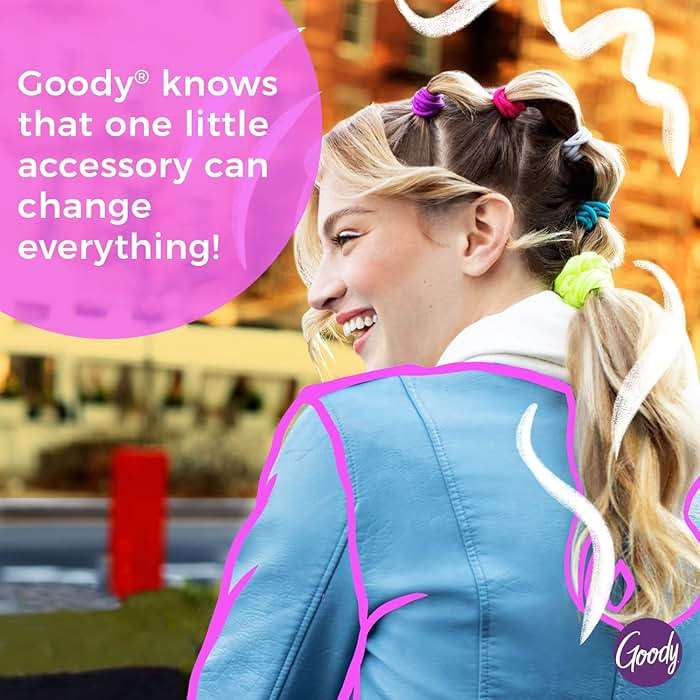 Goody Ouchless Seamless Hair Elastics, 8 Ct, Black, Damage-Free Gentle Hold Elastic Ties, No Snag or Pull, For All Occasions, Chic Styling Accessories for Women & Men, All Hair Types - Image 6