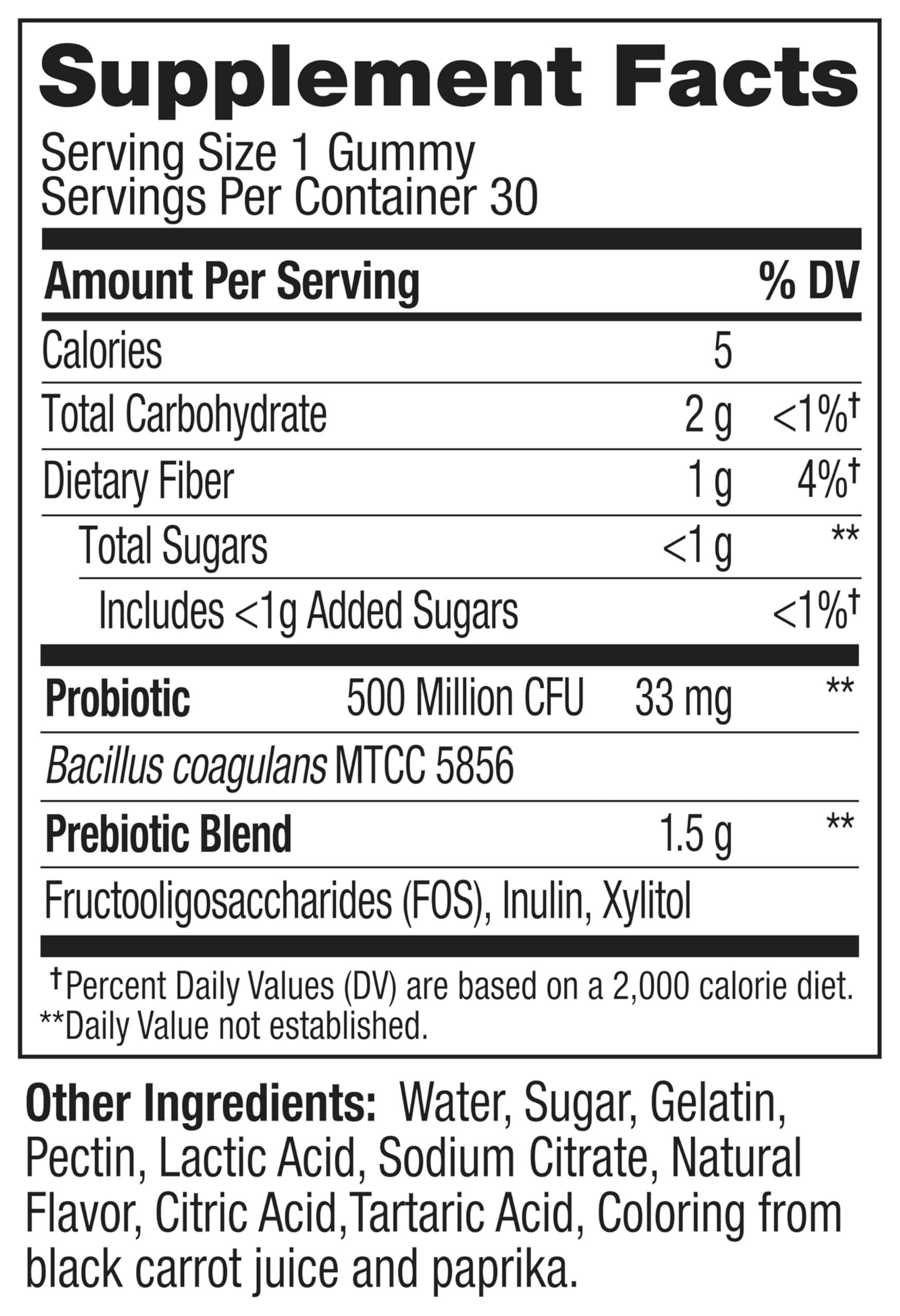Olly, Probiotic + Prebiotic Gummy, 500 Million CFUs, Fos, Adult Chewable Supplement for Men and Women, Peach Flavored, 30 Day Supply, 30 Count - Image 5