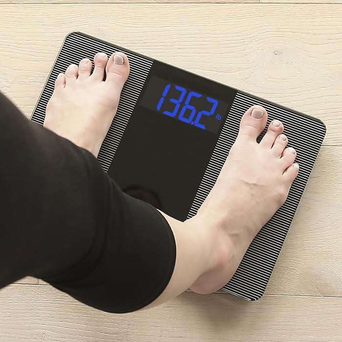 Escali Extra Wide Digital Bathroom Scale for Body Weight with Wide Platform for Natural Stance and Stability, High Capacity of 400 lb, Batteries Included - Image 6