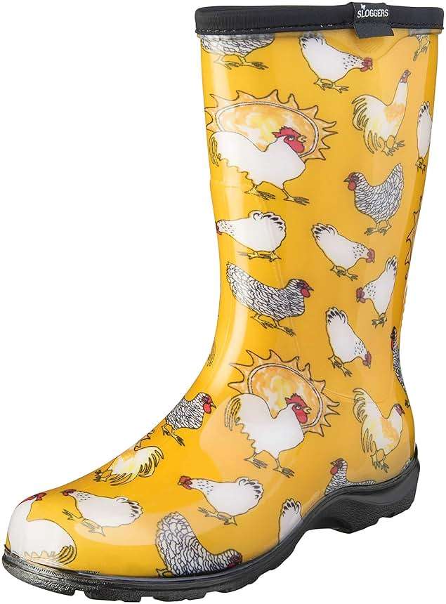 Sloggers Waterproof Garden Rain Boots for Women - Cute MidCalf Boots - Image 1