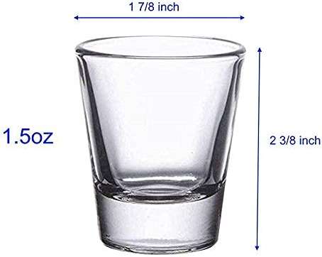 Gmark 1.5-Ounce Heavy Base Shot Glass Set, Whiskey Shot Glass 12-Pack GM2011 - Image 3
