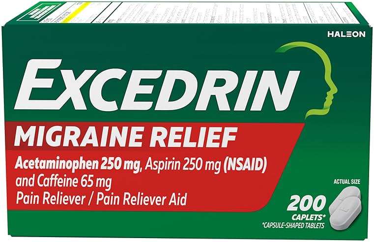 Excedrin Migraine Relief Caplets to Alleviate Migraine Symptoms - 200 Count - Image 1