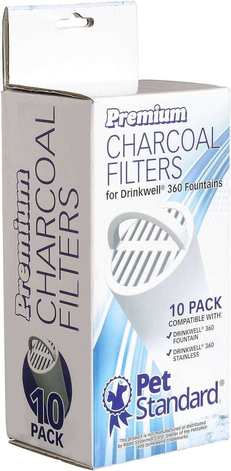 Premium Charcoal Filters for PetSafe Drinkwell 360 Fountains, Pack of 10 - Image 2