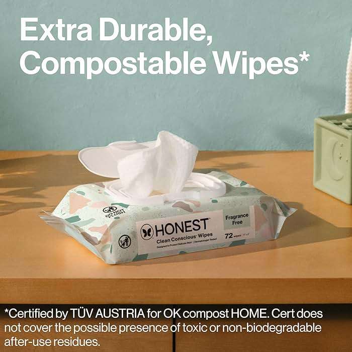 The Honest Company Hypoallergenic Multi-Use Baby Wipes for Sensitive Skin, Geo Mood, 288 Count - Image 5
